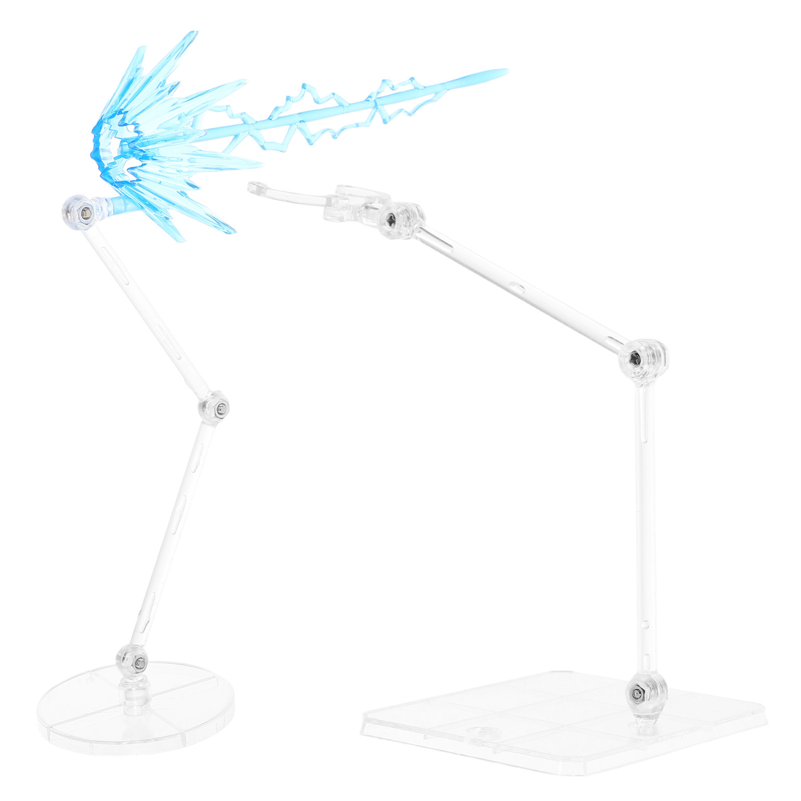 Action Figure Stand - 1 set di supporti trasparenti regolabili