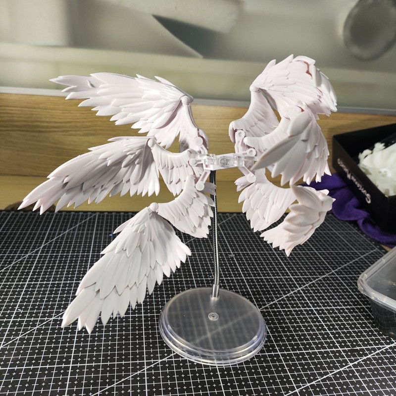Action Figure Stand - Accessorio modello ali d'angelo bianche e