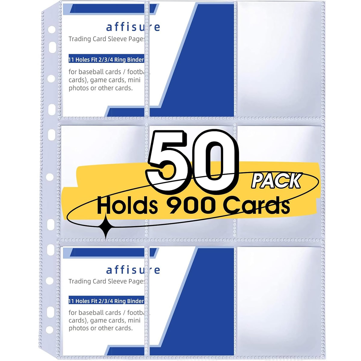 Pokemon Binder Card - Confezione da 50 Fogli Portacarte a