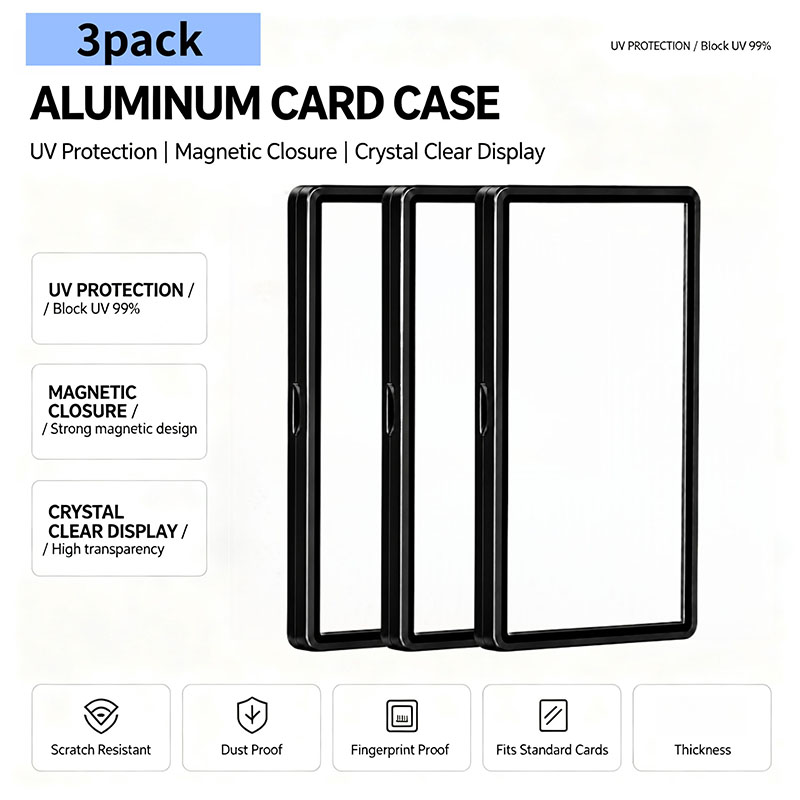 Graded Card Display - 3 custodie magnetiche per carte PSA